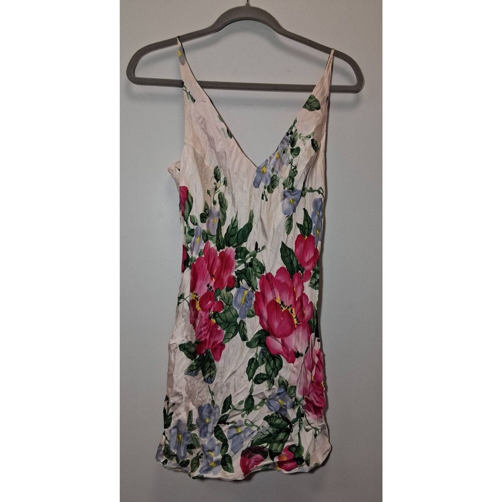 Y2k Victoria secret womens small slip lingerie mini dress night gown pink cream - Picture 2 of 9
